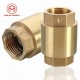 l 200WOG 1/2'' NPT Brass In-Line Spring Vertical Check Valve for Copper Control Too